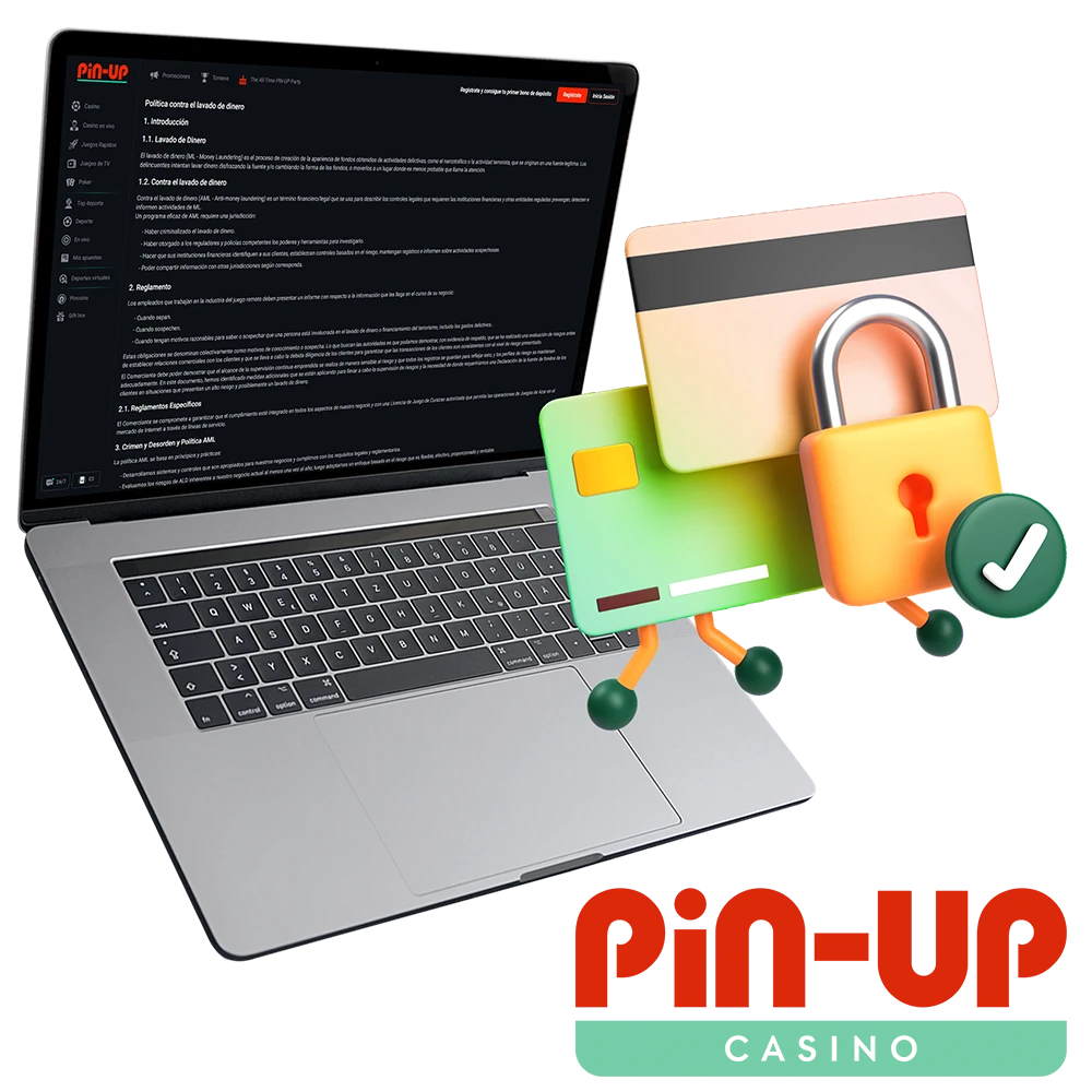 Pin Up aplica rigurosas medidas de seguridad para prevenir el lavado de dinero y cumple con todos los requisitos KYC.
