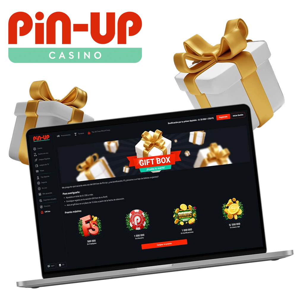 Todos los usuarios registrados pueden recibir un generoso regalo de bienvenida de Pin Up.