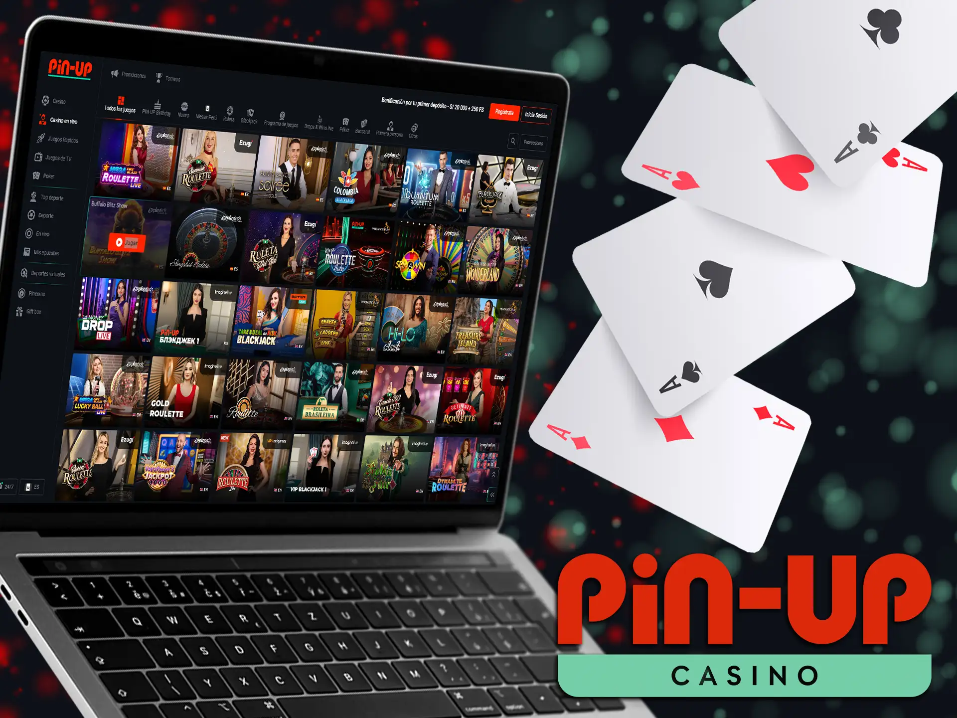 Experimenta la emoción de un casino real desde la comodidad de tu propia casa con los juegos en vivo de Pin Up Casino.