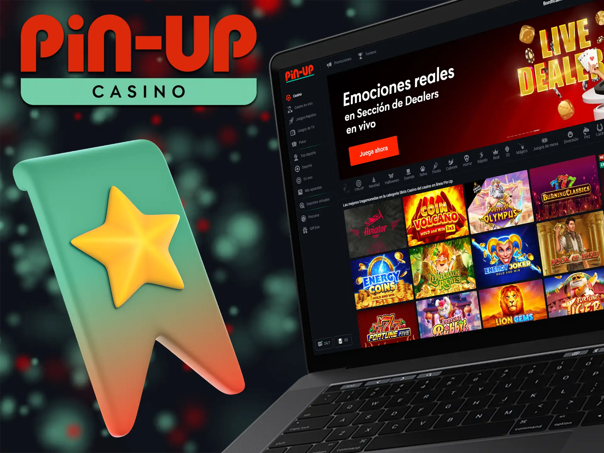 Disfruta de una amplia selección de tragaperras en Pin Up Casino.