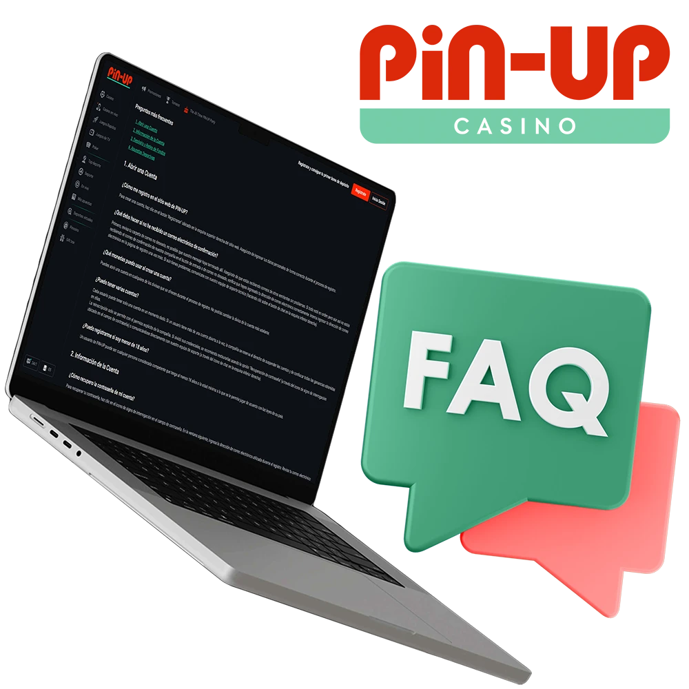 Aquí encontrarás respuestas a las preguntas más frecuentes sobre el uso de Pin Up.