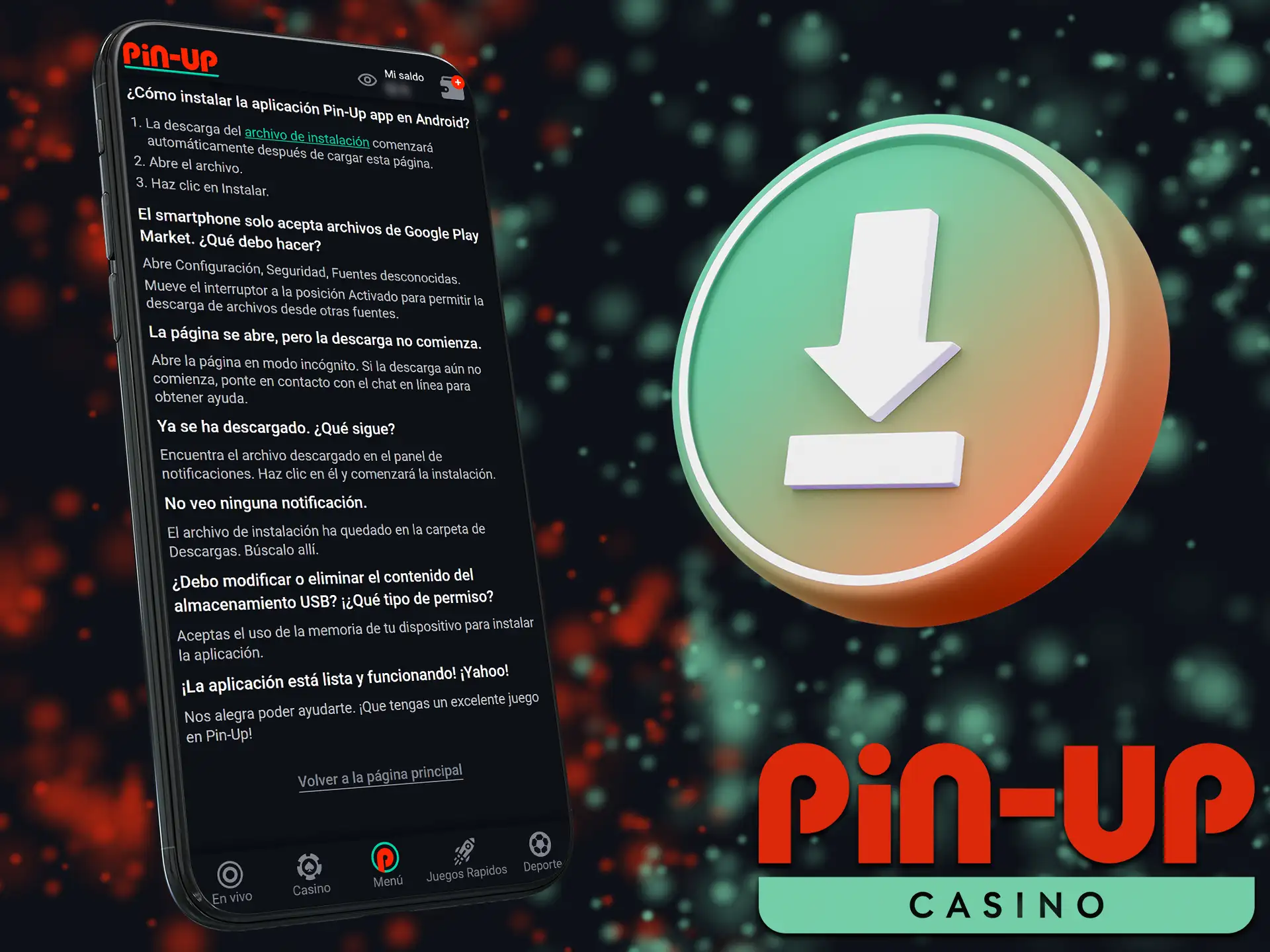 Cómo descargar la aplicación móvil del casino Pin Up.