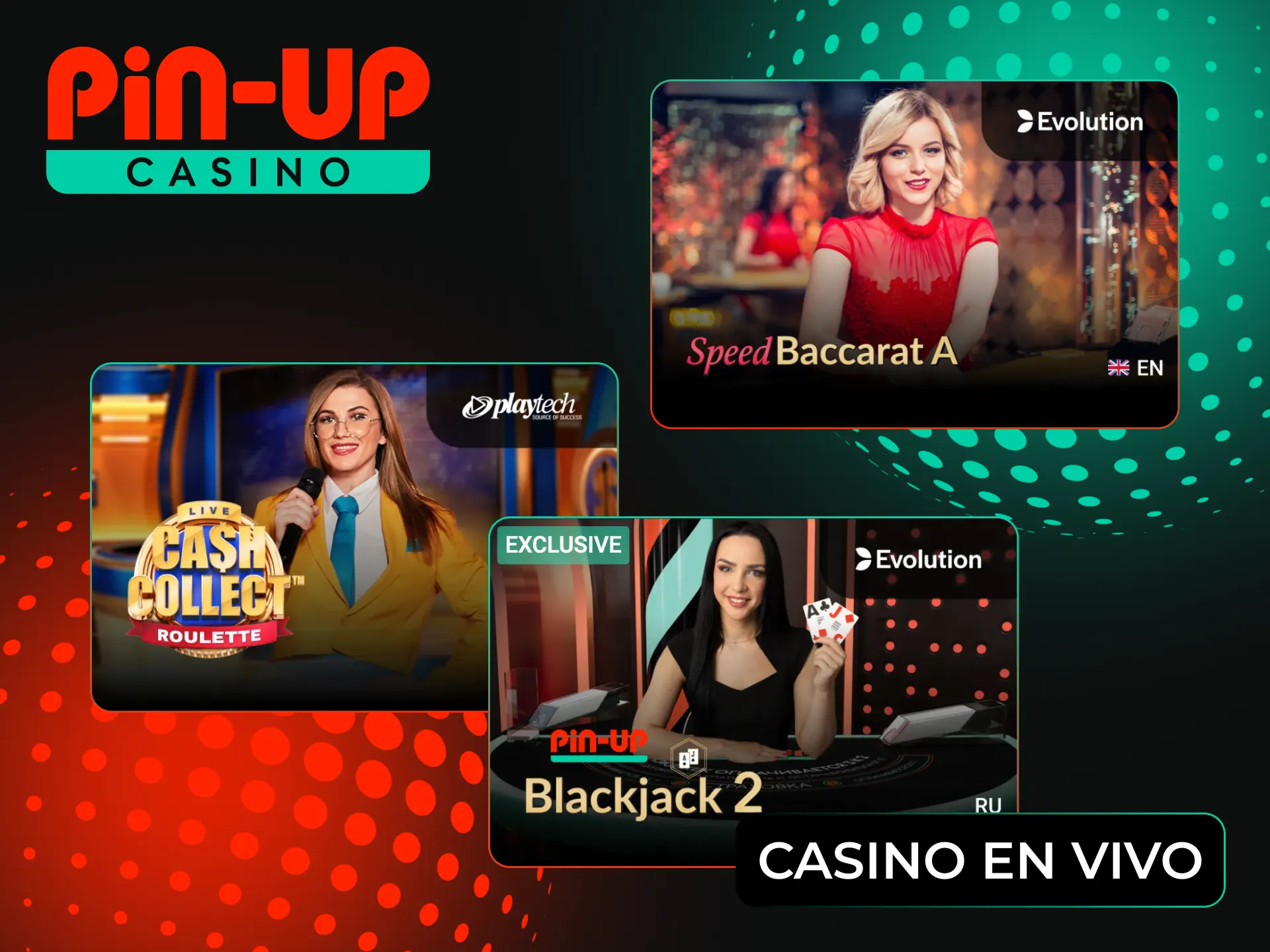 Prueba a jugar a juegos de casino con crupieres reales en Pin-Up.
