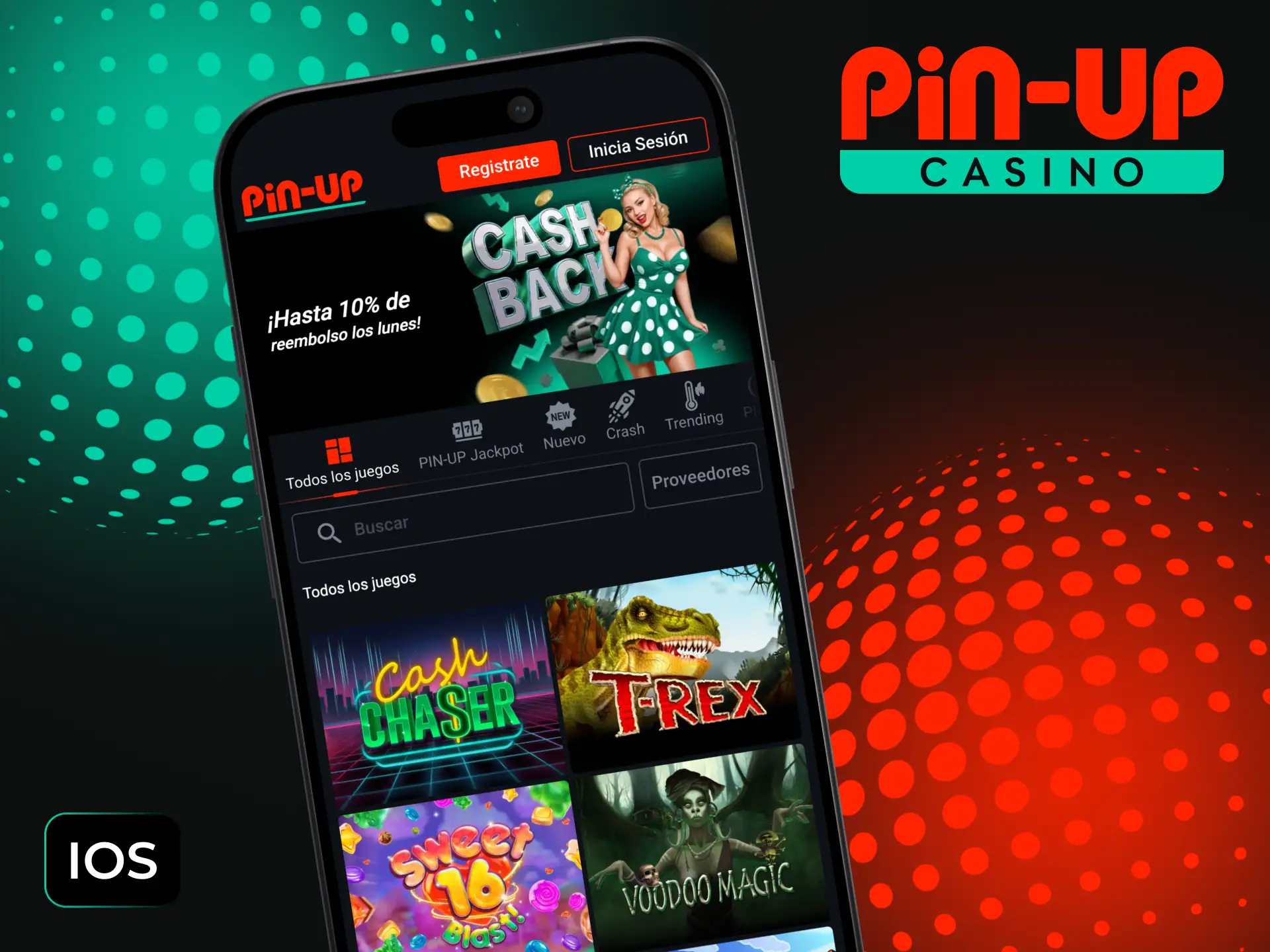 Aprende cómo instalar la aplicación Pin-Up para iOS.