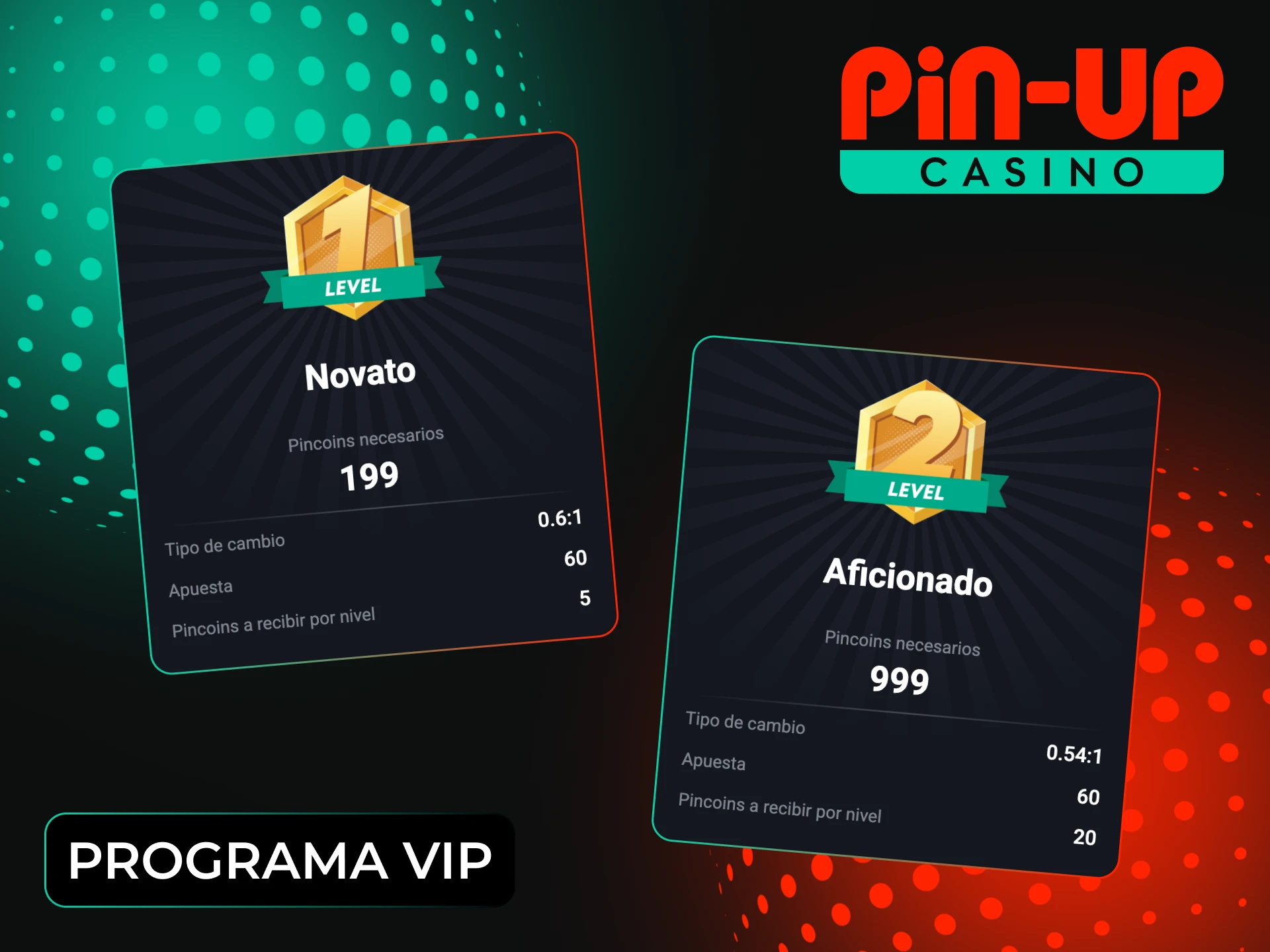 Programa VIP Pin-Up para obtener beneficios especiales.