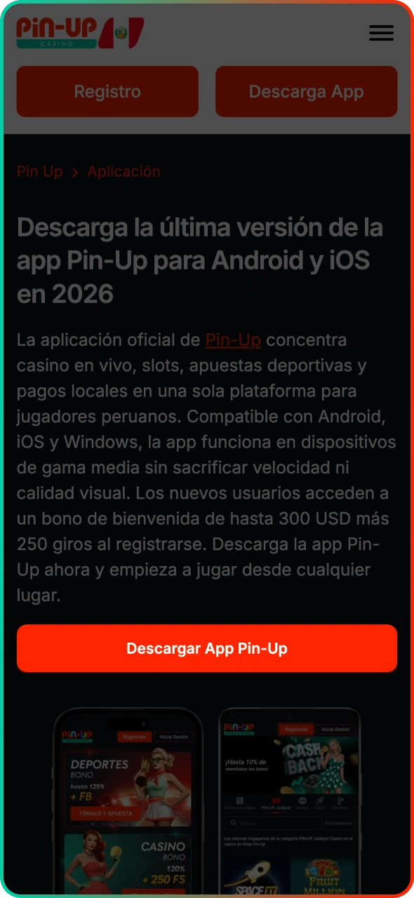 Descarga la aplicación Pin-Up en tu dispositivo Android.