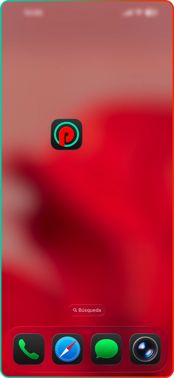 Toca el icono de Pin-Up en tu pantalla de inicio.