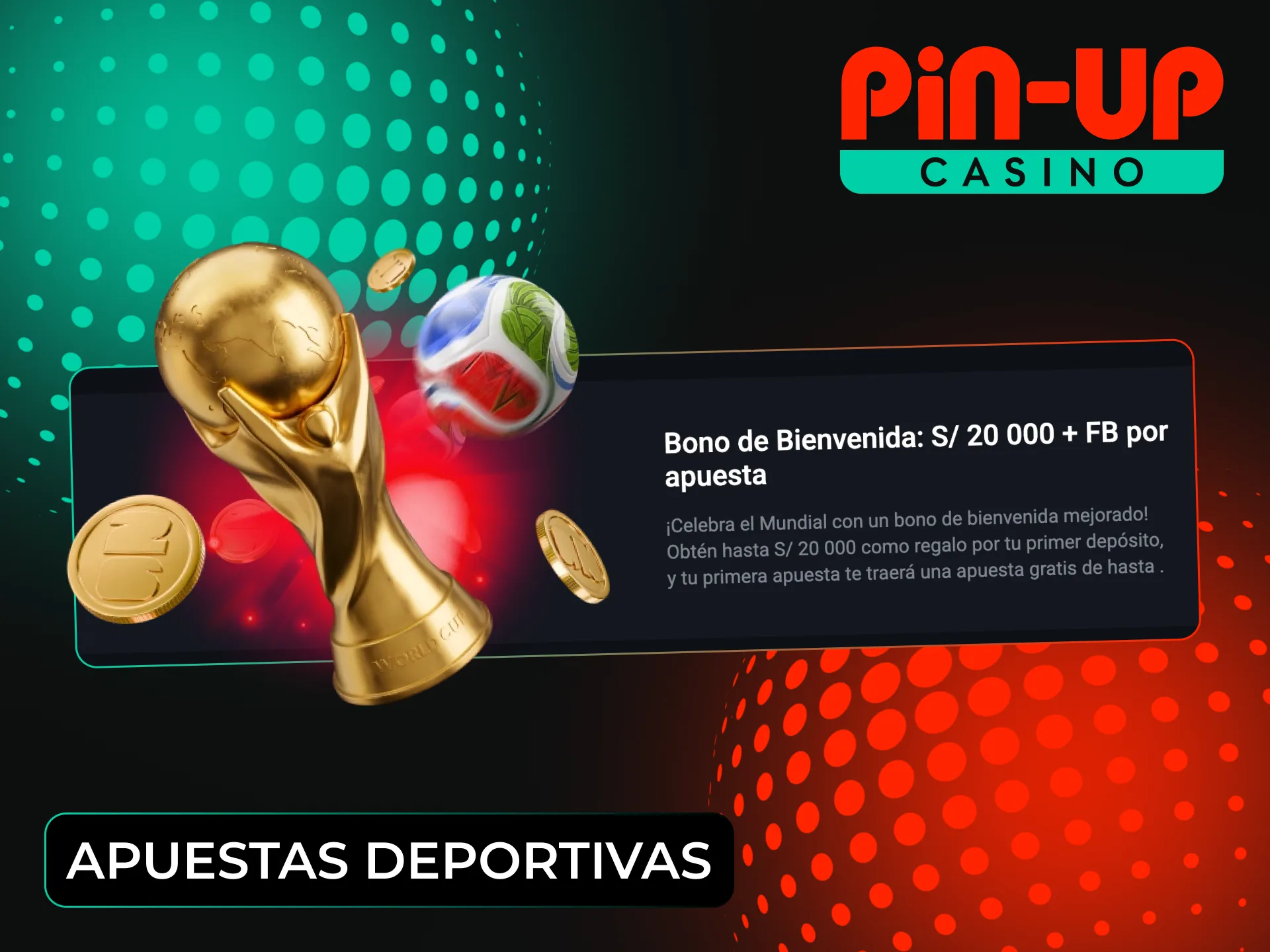 Consigue un bono de bienvenida para apuestas deportivas por registrarte en Pin-Up.