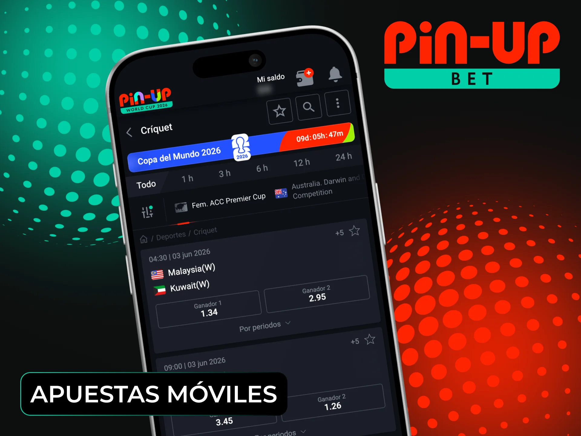Realiza apuestas de críquet desde tu teléfono móvil con la aplicación Pin-Up.