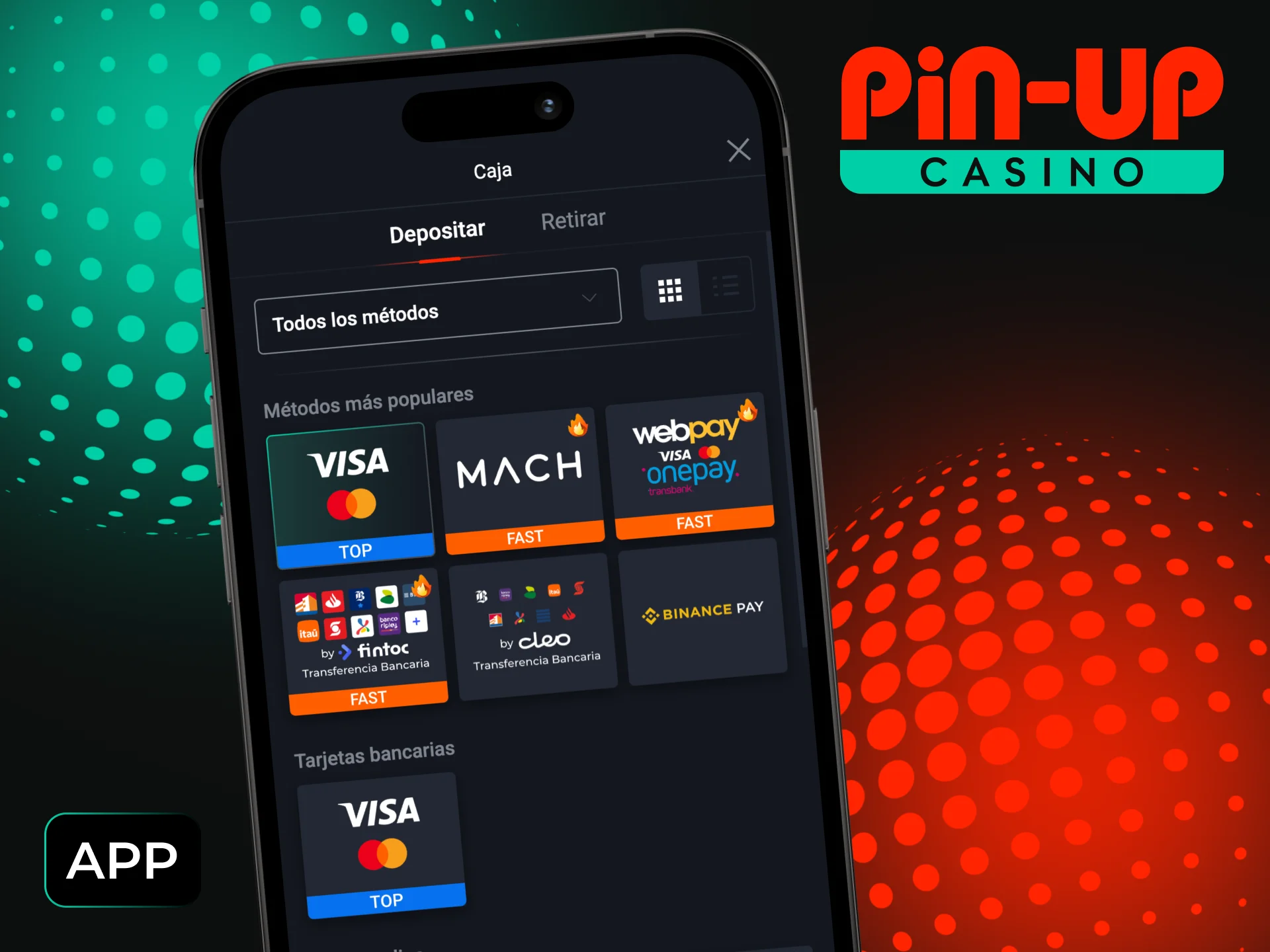 Instala la aplicación de Pin-Up en tu teléfono para realizar depósitos instantáneos.