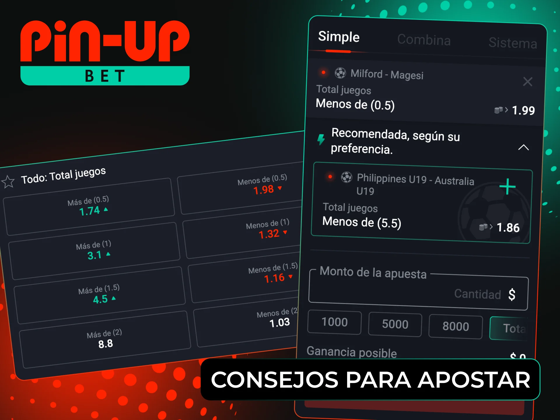 Utiliza algunos consejos de fútbol para apostar en Pin-Up de manera efectiva.