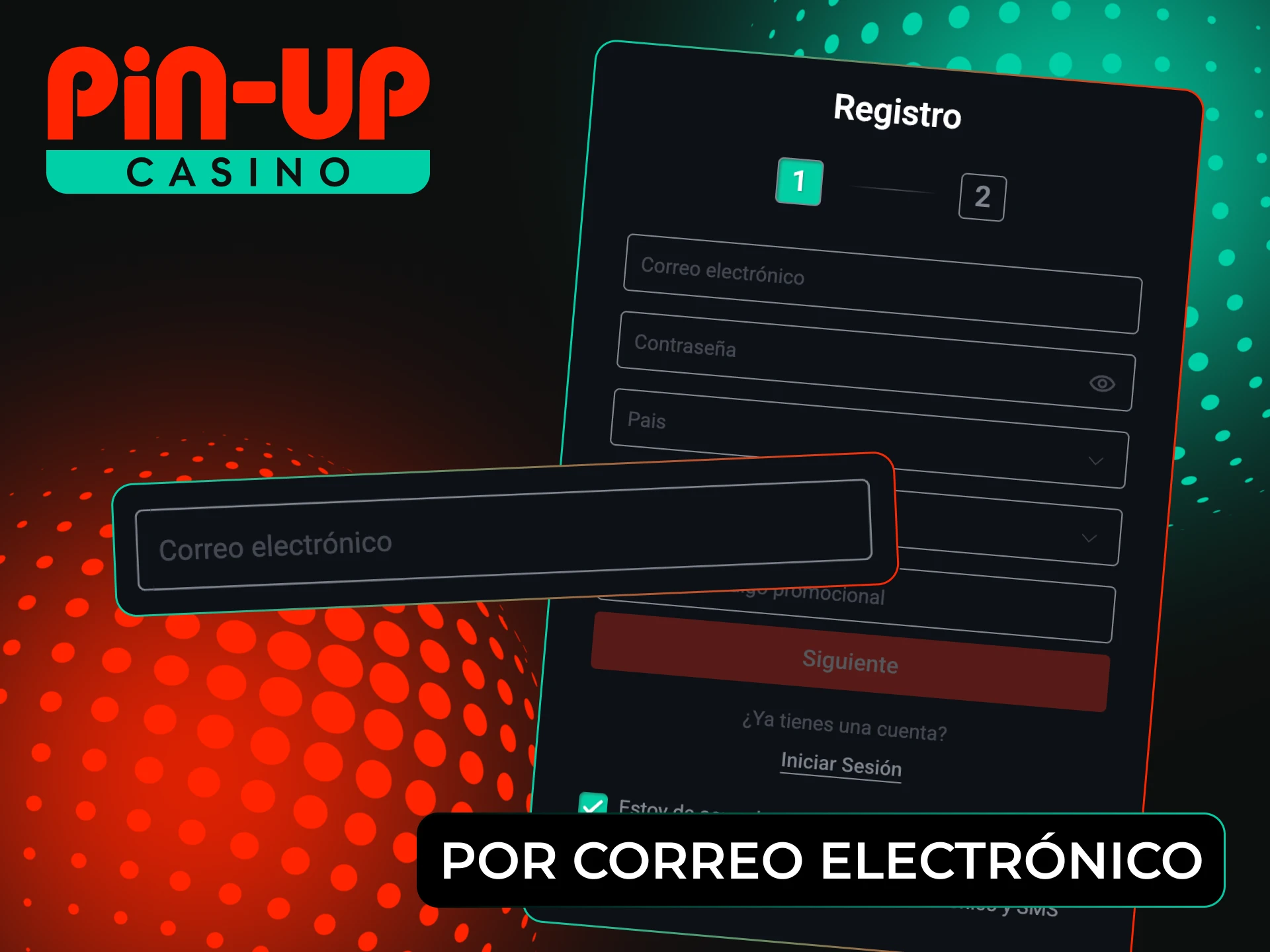 Registrate fácilmente en Pin-Up con tu correo electrónico y empieza a jugar.